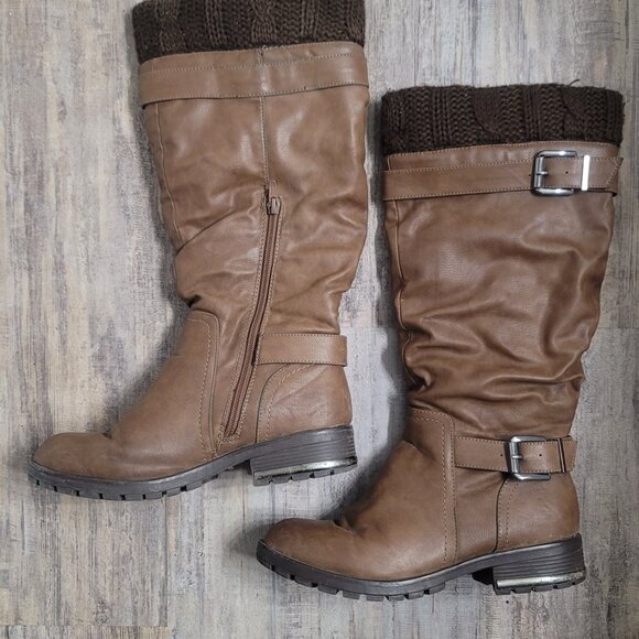 #120 Call It Spring Brown Boot sz 8 - Picture 5 of 11